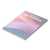 Abstract verloop paars blauw notitieblok (Linkerzijde)