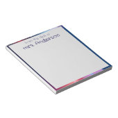 Abstract verloop paarse blauwe rand notitieblok (Schuin)