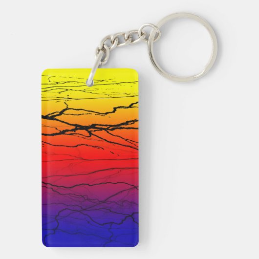 Abstract verloop sleutelhanger (achterkant)