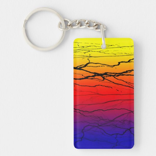 Abstract verloop sleutelhanger (Voorkant)