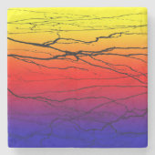 Abstract verloop stenen onderzetter (Voorkant)