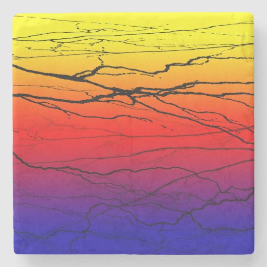 Abstract verloop stenen onderzetter (Voorkant)