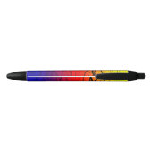 Abstract verloop zwarte inkt pen (Achterkant)