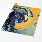 Abstract verpakkingspapier voor auto's cadeaupapier (Uitgerold)