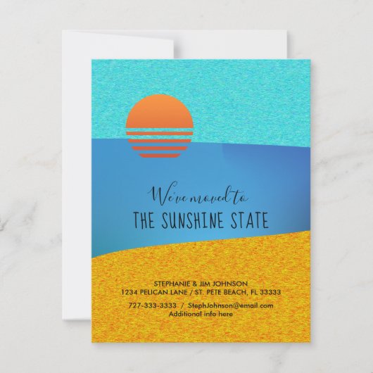 Abstract Verplaatst naar de Sunshine State Nieuw a Aankondiging (Voorkant)