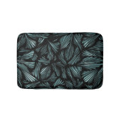 Abstract verschrompeld glazen blauw patroon badmat (Voorkant)