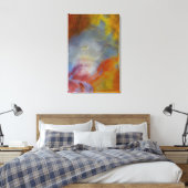 Abstract versteend hout close-up canvas afdruk (Insitu (Slaapkamer))