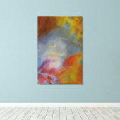 Abstract versteend hout close-up canvas afdruk (Insitu (Houten vloer))