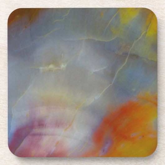 Abstract versteend hout close-up drankjes onderzetter (Voorkant)