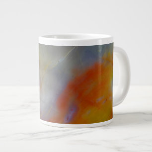 Abstract versteend hout close-up grote koffiekop