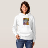 Abstract versteend hout close-up hoodie (Voorkant volledig)