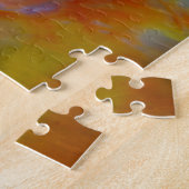 Abstract versteend hout close-up legpuzzel (Zijkant)