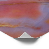 Abstract versteend hout close-up poster (Hoek)