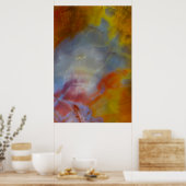 Abstract versteend hout close-up poster (Keuken)
