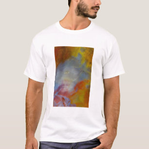 Abstract versteend hout close-up t-shirt