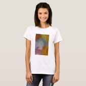 Abstract versteend hout close-up t-shirt (Voorkant volledig)