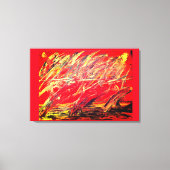 Abstract vertakt canvas Afdrukken "Vetvormig snoer (Voorkant)