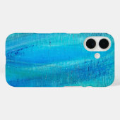 Abstract verticaal verfpatroon Case-Mate iPhone case (Achterkant (horizontaal))