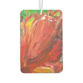 Abstract Vertical Gesture in Red Luchtverfrisser (Achterkant)