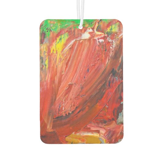 Abstract Vertical Gesture in Red Luchtverfrisser (Achterkant)