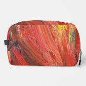 Abstract Vertical Gesture in Red Toilettasje (Voorkant)