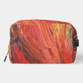 Abstract Vertical Gesture in Red Toilettasje (Achterkant)