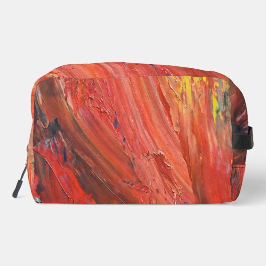 Abstract Vertical Gesture in Red Toilettasje (Achterkant)