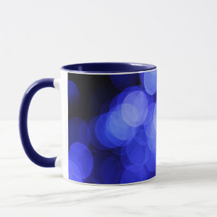 Abstract vervaagde blauwe licht keramische mok