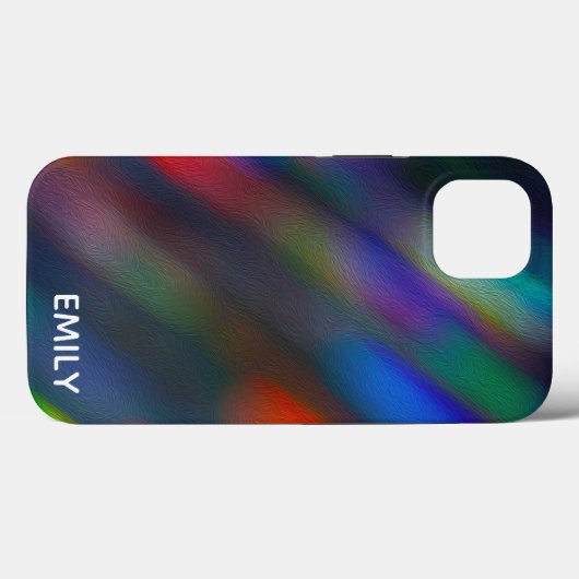 Abstract vervagen met naam Case-Mate iPhone case (Achterkant (horizontaal))