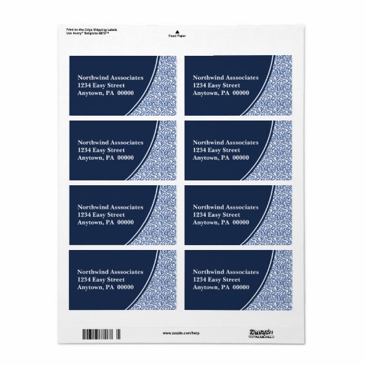 Abstract verzendlabel (Full Sheet)