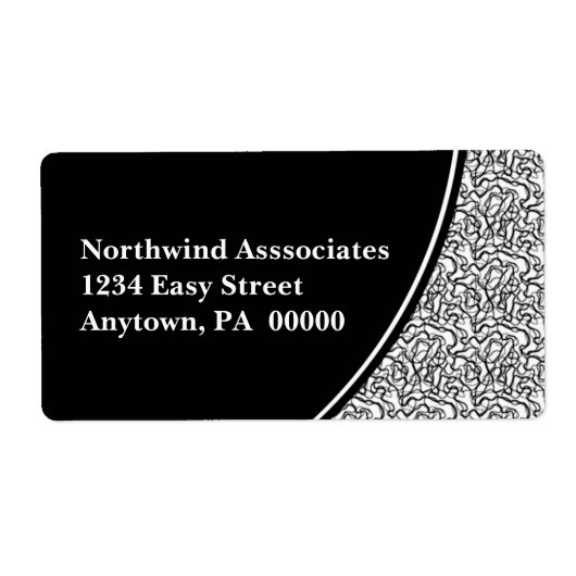 Abstract verzendlabel (Voorkant)