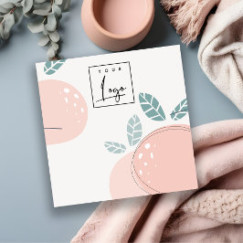 Abstract, vet Ketting beeldscherm met drukkerijfun Vierkante Visitekaartje