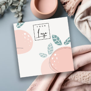 Abstract, vet Ketting beeldscherm met drukkerijfun Vierkante Visitekaartje