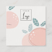 Abstract, vet Ketting beeldscherm met drukkerijfun Vierkante Visitekaartje (Voorkant)