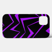 Abstract, vet, levendig geometrisch zigzagpatroon Case-Mate iPhone case (Achterkant (horizontaal))