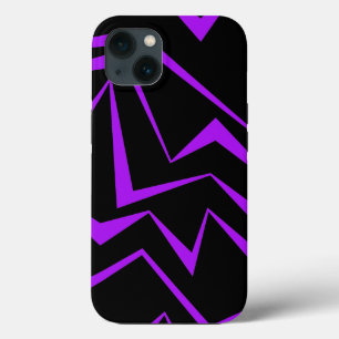 Abstract, vet, levendig geometrisch zigzagpatroon Case-Mate iPhone case