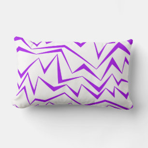 Abstract, vet, levendig geometrisch zigzagpatroon kussen