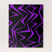 Abstract, vet, levendig geometrisch zigzagpatroon legpuzzel (Verticaal)