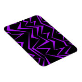 Abstract, vet, levendig geometrisch zigzagpatroon magneet (Rechterzijde)
