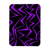 Abstract, vet, levendig geometrisch zigzagpatroon magneet (Verticaal)