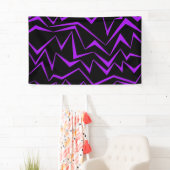 Abstract, vet, levendig geometrisch zigzagpatroon spandoek (Insitu)