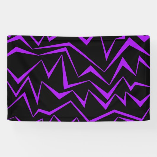 Abstract, vet, levendig geometrisch zigzagpatroon spandoek (Horizontaal)
