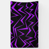 Abstract, vet, levendig geometrisch zigzagpatroon spandoek (Verticaal)