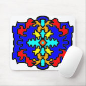 Abstract Vet Mandala Muismat (Met muis)