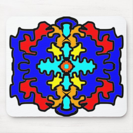 Abstract Vet Mandala Muismat (Voorkant)