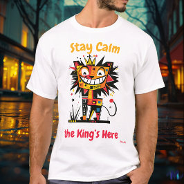 Abstract Vibrant Lion King T-shirt