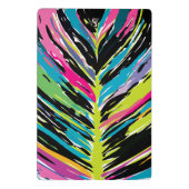 Abstract vibrant multicolor tropisch leder mini klembord (Achterkant)