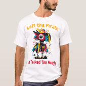 Abstract Vibrant Parrot Graphic T-shirt (Voorkant)