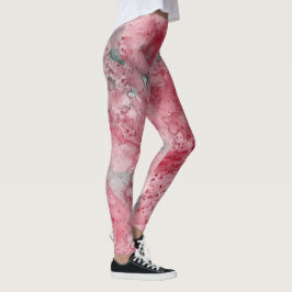Abstract Vibrant Pattern Psychedelic Color Burst Leggings