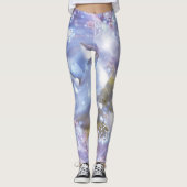 Abstract Vibrant Pattern Psychedelic Color Burst Leggings (Voorkant)